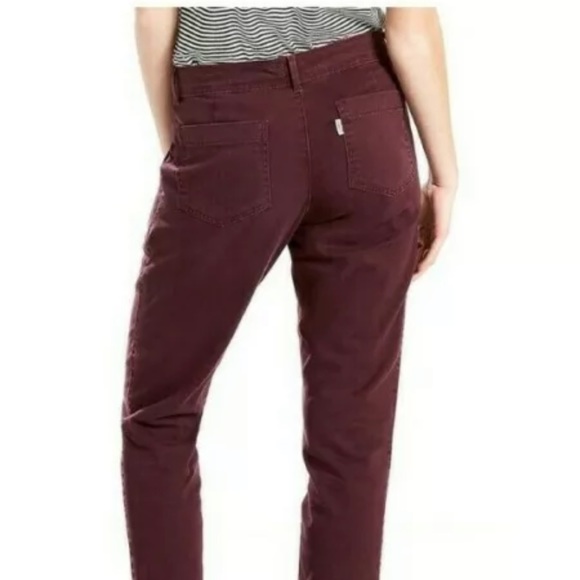 Levi’s Classic 511 Chinos in Burgundy Sz 18 - Picture 2 of 6